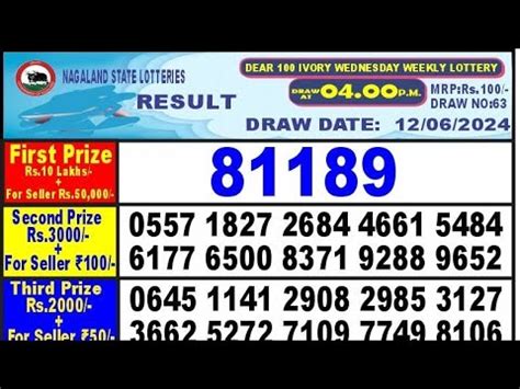 dear ivory wednesday weekly lottery|LIVE .